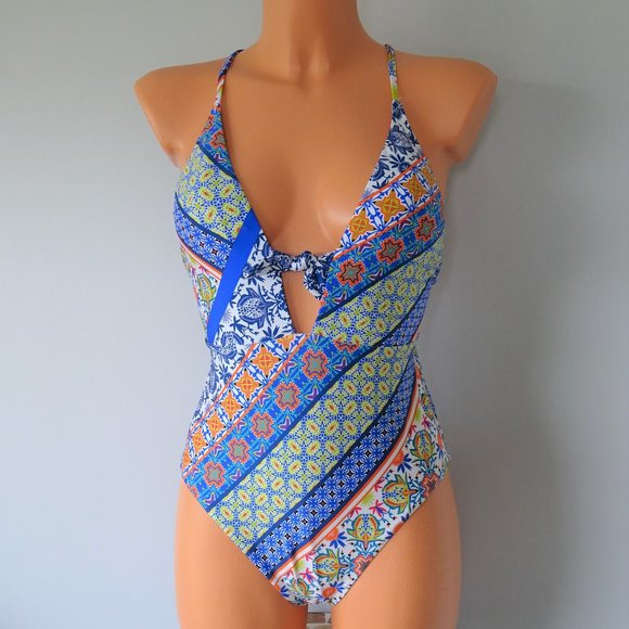 Nanette Lepore Other - Nanette Lepore One Piece Patchwork Swimsuit NWT